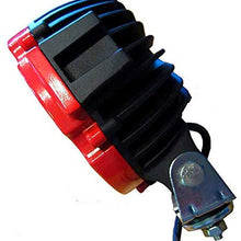 Black Horse Off Road 17EB26MA-PLR Black Grille Guard Kit with 7" Red LED Lights Compatible with 1999 2004 Jeep Grand Cherokee