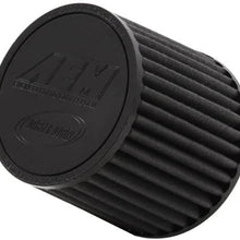 AEM 21-202BF Universal DryFlow Clamp-On Air Filter: Round Tapered; 2.75 in (70 mm) Flange ID; 5.25 in (133 mm) Height; 6 in (152 mm) Base; 5.125 in (130 mm) Top