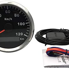 ELING Waterproof KM GPS Speedometer Odometer 120KM/H for Car Motorcycle Tractor Truck with Backlight 85mm 12V/24V