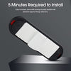 NTHREEAUTO Red Reflectors Motorcycle Safety Reflector Reflective Sticker Universal Compatible with Bicycle, Bike, Trailer, Cars, Trucks, Boat, ATV, Dirt Bike, Driveway