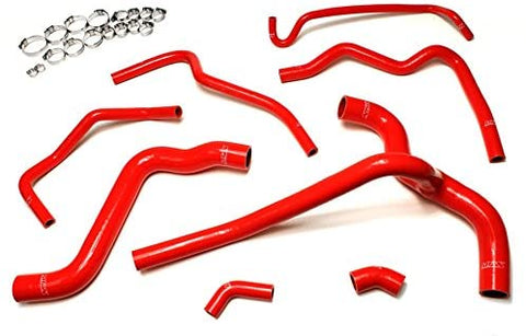 HPS 57-1400-RED Red Silicone Radiator Coolant/Heater Hose Kit