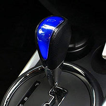 TESWNE Black Leather LED Touch Activated Shift Knob for Toyota/ Scion Honda /Acura Nissan/ Mazda Lexus (White)