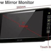 7" LCD Mirror Monitor +Wireless Car Reverse Rear View Backup Camera Night Vision