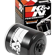 Motocicleta K & N/Filtro de aceite de alto rendimiento Powersports, Negro