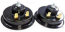 Thboxes 12V Disc Horn Kit, 2pcs Car Motorcycle Horn Waterproof Basin Type Horn Smart Control Loudspeaker Horn Treble + bass
