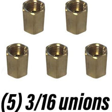 ASD Brake Line Fittings Assortment For 3/16" Tube (3/8" - 24 Thread, Inverted Flare) (Pack of 15-5 Short Nuts, 5 Long Nuts, 5 Unions)
