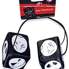 Nightmare Before Christmas Jack Skellington Dice Auto Ornamentz- 3"x3"- Rear View Mirror Hanging Dice