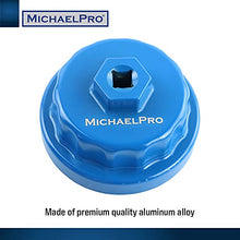 MichaelPro MP009057 Oil Filter Cap Wrench for Toyota, Lexus, Fits Most 6 & 8 Cyl, 2.5L to 5.7L Engines, 64mm, 14 Flutes, Easily Remove Oil Filters oil