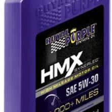 Royal Purple 11745-6PK HMX SAE 5W-30 High-Mileage Synthetic Motor Oil - 1 qt. (Case of 6) by Royal Purple