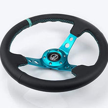 NRG Innovations Reinforced Leather Steering Wheel RST-006TL + U.S. Performance Lab Air Freshener