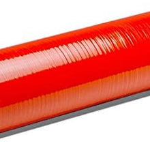 Red 4-Ply Nylon Silicone Inside Diameter 2.00"-2.00" (51mm) 8 Inch Long Straight Coupler Performance Hose for Turbo/Intake/Intercooler