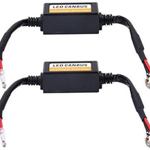 FOORDAY 2 Pcs LED Load Resistor H1/H3 Car Auto LED Headlight Canbus Warning Error-Free Decoder Adapter for DC 9-36V/20W-40W