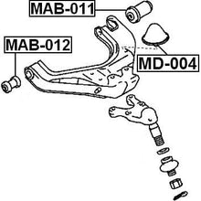 Mb109684 - Arm Bushing (for Front Lower Control Arm) For Mitsubishi - Febest