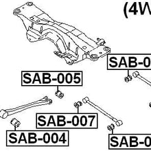 FEBEST SAB-008 Arm Bushing for Track Control Arm