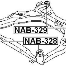 54400Jn00A - Front Body Bushing For Nissan - Febest