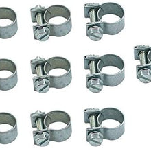New 30 Pcs 1/4" 5/16" 3/8" Fuel Injection Gas Line Hose Clamps Clip Pipe Clamp