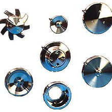 March Performance 1670 Performance Series Clear Powdercoat Aluminum Serpentine Conversion Pulley Kit - Set of 3