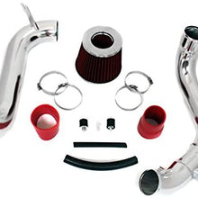 R&L Racing 3" Jdm Cold Air Intake Induction Kit + Filter 12-15 For Civic DX/LX/EX 1.8L L4 (Red)