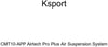 KSport CMT10-APP Airtech Pro Plus Air Suspension System