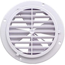 Vents 6.5 Inch Round Air Vents Louver with Screen ABS Grille Air Exhust Vent for Ventilation System (164mm)