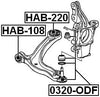 51350-TK8-A00 - REAR ARM BUSHING FRONT ARM - 1 Year Warranty - FEBEST # HAB-220