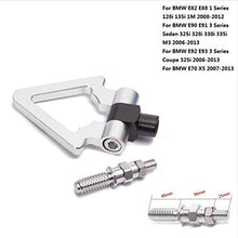 EPMAN CNC Billet Aluminum Front/Rear European Car Tow Hook For BMW E82 E88 E90 E91 E92 E93 Euro Style TR-RTHLPH017 (Black)