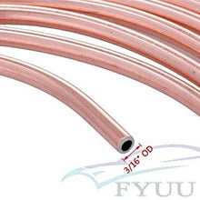 1 Roll 25 Ft 300 Inch Copper Nickel Car Household Braking Lines Tubing with 16 Pieces SAE Flare Nuts 3/16 Inch Tubing Diameter Leak and Vibration Resistance Easy to Bend Anti-rust