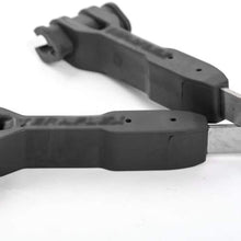 For Jeep Wrangler JK 2007-2017 Black ABS Gas Brake Oil Line Bracket Holder Decoration Kit Interior Accessories