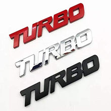 Turbo Door Trunk Window Emblem Fender Trim Kit 2 Piece Kit (RED)