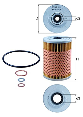 MAHLE Original OX 32D Oil Filter