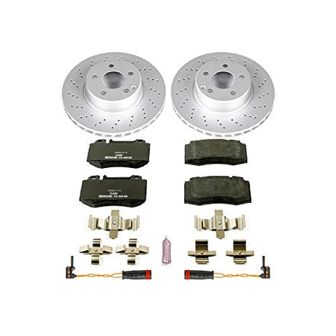 Power Stop ESK2932 Front Euro-Stop Brake Kit Mercedes