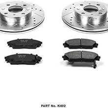 Power Stop K402 Front Brake Kit with Drilled/Slotted Brake Rotors and Z23 Evolution Ceramic Brake Pads