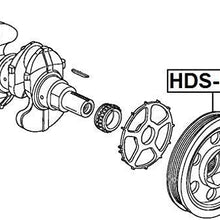 Harmonic Balancer Engine Crankshaft Pulley L13A Febest HDS-L13A Oem 13810-PWA-013