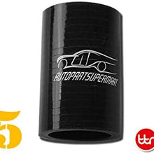 4ply Silicone Straight Coupler Turbo Hose Coupling 95mm 3.75" Black