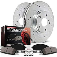 Power Stop K6516 Front & Rear Brake Kit with Drilled/Slotted Brake Rotors and Z23 Evolution Ceramic Brake Pads