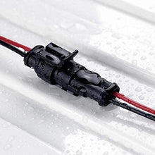2 Pin Way Car Waterproof Electrical Connector Plug with Wire AWG Marine，used for automobile, motorcycle, ship and other wire connection. (10 pairs)