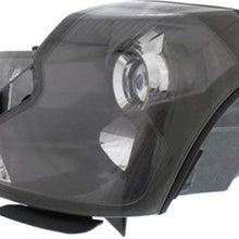 OE Replacement Driver Side Headlight Clear Lens With Bulb(s) for Cadillac - REPC100308