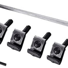WGERT 1 Pair Black Aluminum Mount Onto the Rooftop Roof Rack Cross Bars Top Rail Carries Luggage Carrier Compatible with 14-17 Highlander LE 6940803571069