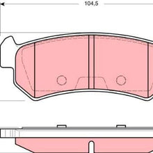 TRW TPC1036 Premium Ceramic Rear Disc Brake Pad Set