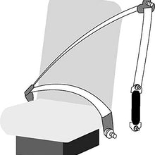 12" Universal Bolt-in Seat Belt Lengthener (Black) - Easy Installation (All Parts Included) - Buckle Up & Drive Safely Again