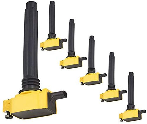 ENA Heavy Duty Ignition Coil Compatible with 11-17 Chrysler Dodge Jeep Ram V6 3.6L Pack of 6