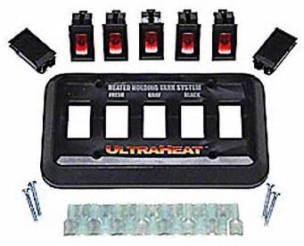 UltraHeat - 5 Gang System Kit Switch Package, with Lighted Switches, 13.5 VDC