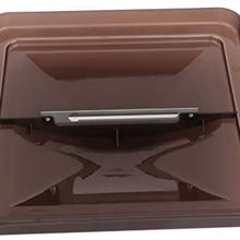 OCPTY Replacement Smoked Universal RV Roof Vent Cover 14 x 14 Trailer Camper VL200-S Vent Lid Fresh Air Rain Ventilation