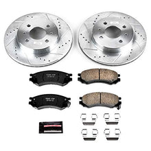 Power Stop K1515 Front Z23 Carbon Fiber Brake Pads with Drilled & Slotted Brake Rotors Kit