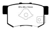 EBC Brakes DP41193/2R Yellowstuff Street and Track Brake Pad