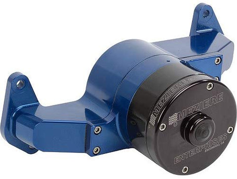Meziere WP108B Blue Billet Electric Water Pump for Big Block Ford
