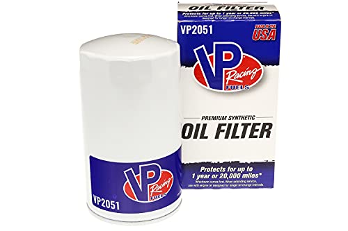 VP Racing VP2051 20.000 Mile Premium Filtro de aceite sintético completo