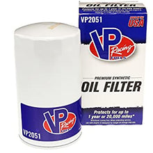 VP Racing VP2051 20.000 Mile Premium Filtro de aceite sintético completo