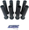 Iconic Racing Front A-Arm Control Arm Replacement Bushings Kit Compatible with 08-14 Polaris RZR 800