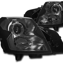 ZMAUTOPARTS Projector Smoke Headlights Headlamps For 2003-2007 Cadillac CTS